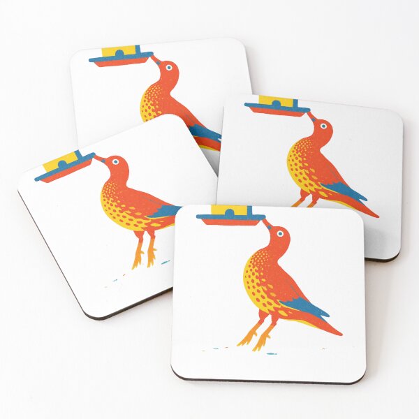 Item preview, Mod Nature Art No.7: Retro Folk Bird Print designed and sold by NO BEAVER NO PUNK.