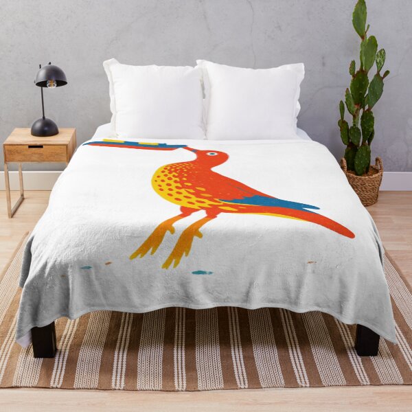 Item preview, Mod Nature Art No.7: Retro Folk Bird Print designed and sold by NO BEAVER NO PUNK.