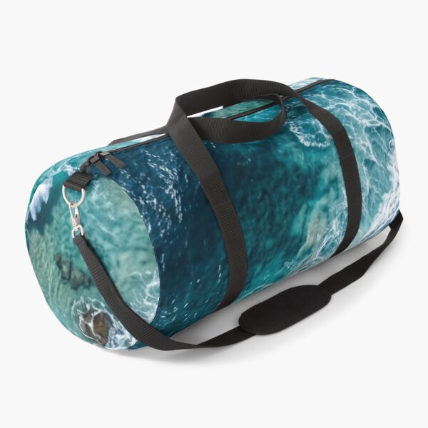 Item preview, Aerial Ocean Waves Crashing on Rocky Coast | Turquoise Sea Art designed and sold by SOUFIANE1991.