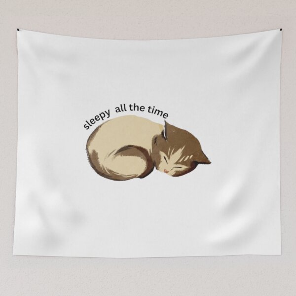 Item preview, Sleepy All The Time Cat Shirt | Cozy Sleeping Cat Tee | Gift for Cat Lover Women designed and sold by SOLIORA  ATELIER.