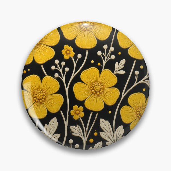 Item preview, yellow buttercup flower field designed and sold by scicilysimonee.