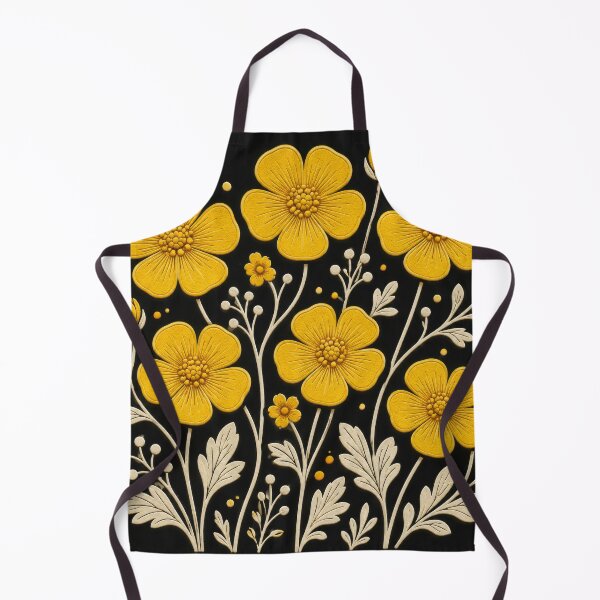 Item preview, yellow buttercup flower field designed and sold by scicilysimonee.