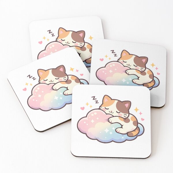 Item preview, Protect Your Peace Cute LoFi Cat Mental Health Sticker⁠ designed and sold by MIROUZ2000.