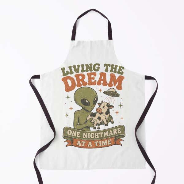 Item preview, Living The Dream One Nightmare At A Time Alien And Cow designed and sold by Region.