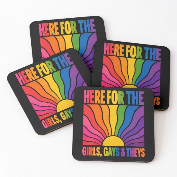 Item preview, Here for The Girls Gays and Theys Vintage LGBTQ Ally  designed and sold by jolihanot.
