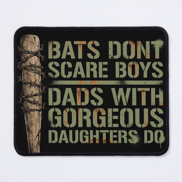 Item preview, Bats Dont Scare Boys Dads With Gorgeous Daughters Do Vintage Father's Day designed and sold by TeNovaStudio.