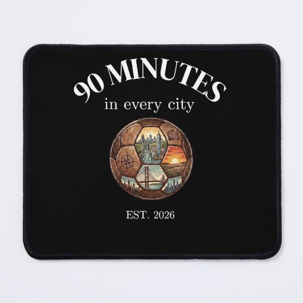 Item preview, 90 Minutes in Every City Soccer Travel Ball designed and sold by SleepyPanda_Designs.