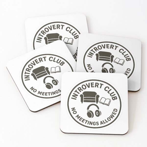 Item preview, Introvert Club No Meetings Allowed Funny Introvert Quote Design designed and sold by The craft.