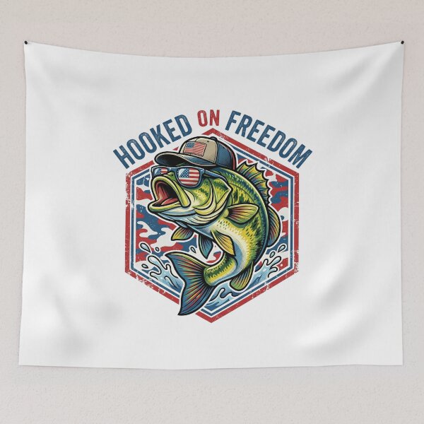 Item preview, funny fishing USA America Patriotic 4th July gift designed and sold by Amzkao.