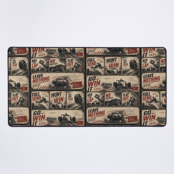 Item preview, Vintage Pit Radio F1 Grand Prix Racing Poster 3 designed and sold by PlanetEye Designs.