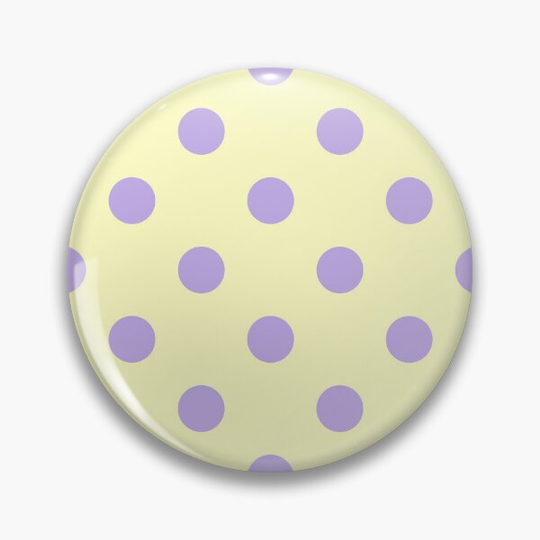 Item preview, Butter Yellow Purple Polka Dot Aesthetic Cute Big Dots designed and sold by ElGhazal-Art.
