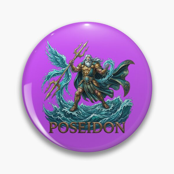 Item preview, Poseidon Greek God of the Sea Mythic Warrior designed and sold by Utopian-Magic.