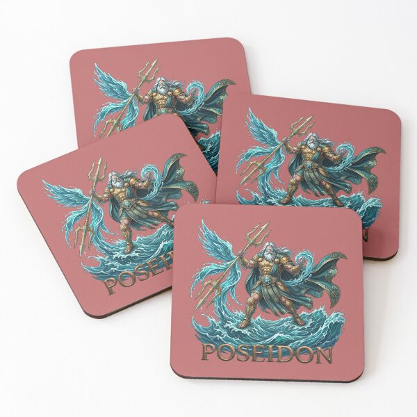Item preview, Poseidon Greek God of the Sea Mythic Warrior designed and sold by Utopian-Magic.