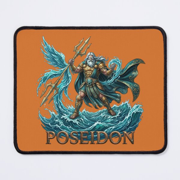 Item preview, Poseidon Greek God of the Sea Mythic Warrior designed and sold by Utopian-Magic.
