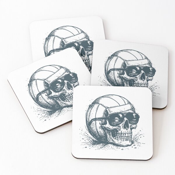 Item preview, Volleyball Skull With Sunglasses designed and sold by AnAzArt.