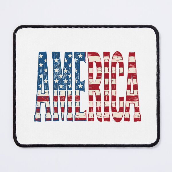 Item preview, Bold Patriotic US Flag America Lettering Design designed and sold by Paper Drip.