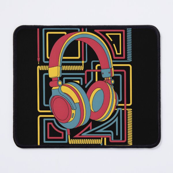 Item preview, 1970s Studio Headphones Retro Pop Art designed and sold by EKHOAISTORE.