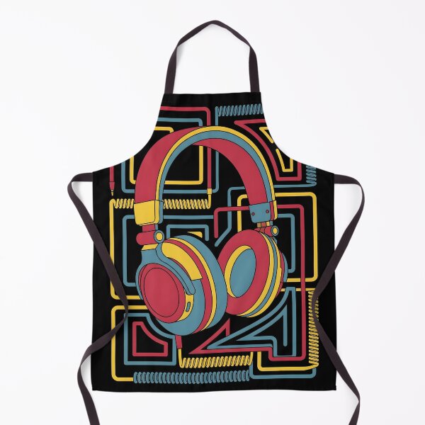 Item preview, 1970s Studio Headphones Retro Pop Art designed and sold by EKHOAISTORE.