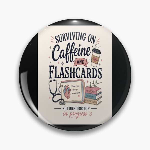 Item preview, Surviving on Caffeine and flashcards Future Doctor in Progress  Classic T-Shirt Medical Students designed and sold by Lulu Shop.