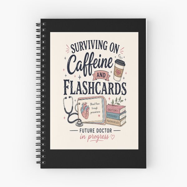 Item preview, Surviving on Caffeine and flashcards Future Doctor in Progress  Classic T-Shirt Medical Students designed and sold by Lulu Shop.