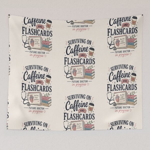Item preview, Surviving on Caffeine and flashcards Future Doctor in Progress  Classic T-Shirt Medical Students designed and sold by Lulu Shop.