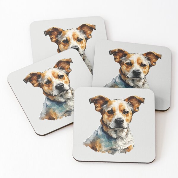 Item preview, Geometric Jack Russell Terrier Art – Modern Pet Art designed and sold by Tklezardesigns.