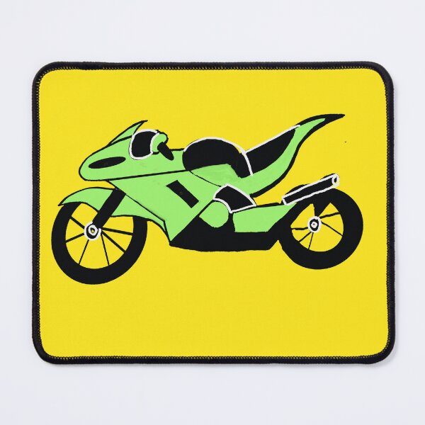 Item preview, Green sport motorcycle stickers designed and sold by robertart77.