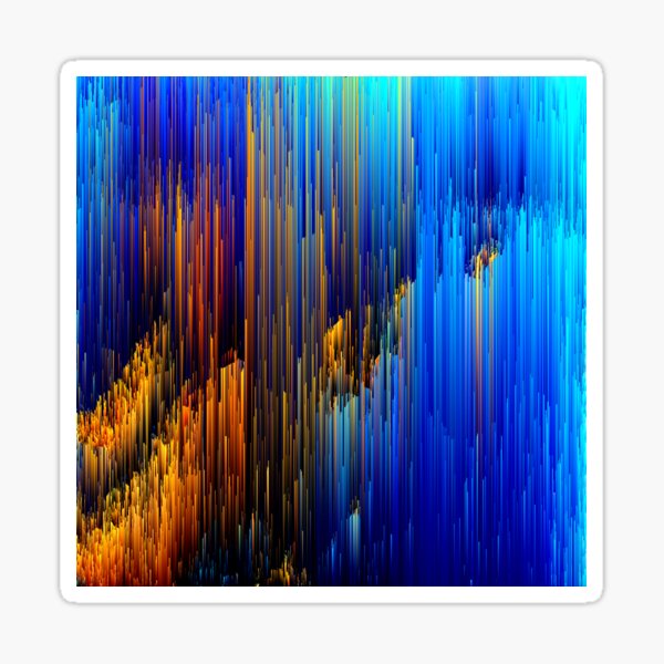 Item preview, Rise Up - Abstract Glitch Pixel Art designed and sold by Jennifer Walsh Design.