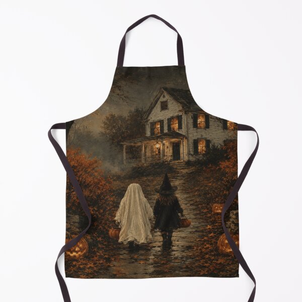 Item preview, Vintage Haunted House Halloween Trick or Treat Sweatshirt designed and sold by POD DYNASTY.