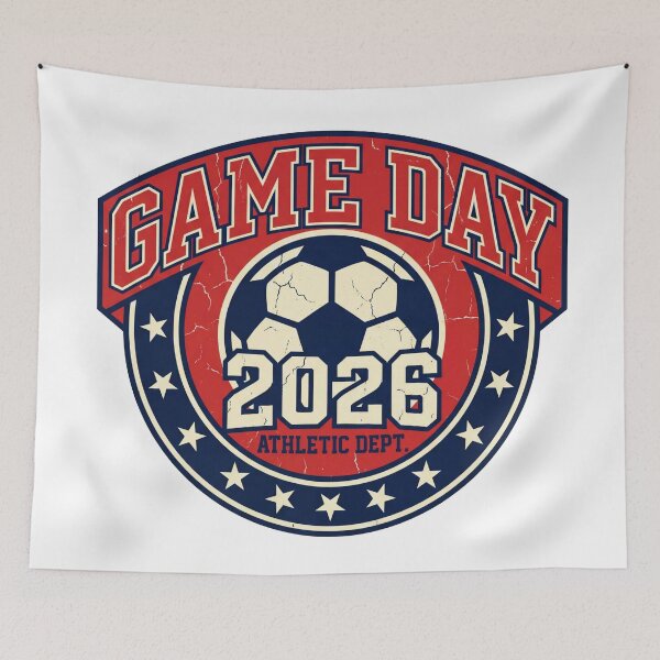 Item preview, Game Day 2026 Soccer Vintage Athletic Emblem | Retro Varsity Soccer Fan Gift Tee designed and sold by FashionFlairLab.