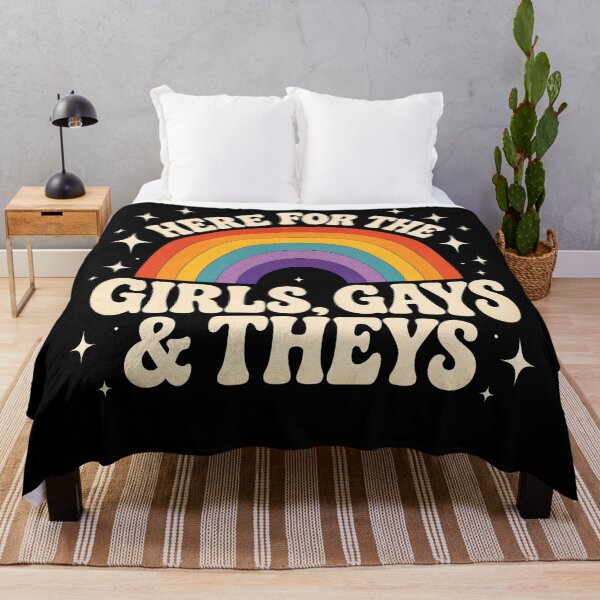 Item preview, Here for The Girls Gays and Theys Vintage LGBTQ Ally  designed and sold by jolihanot.