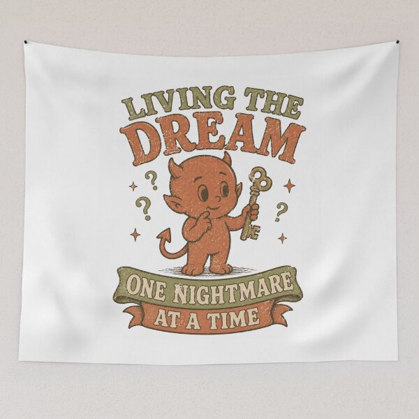 Item preview, Living The Dream One Nightmare At A Time Devil With Key designed and sold by Region.