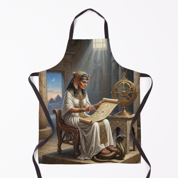 Item preview, Ancient Egyptian Astronomer Priestess in Temple | Seshat Goddess of Wisdom and Stars designed and sold by Queen Cleopatra.