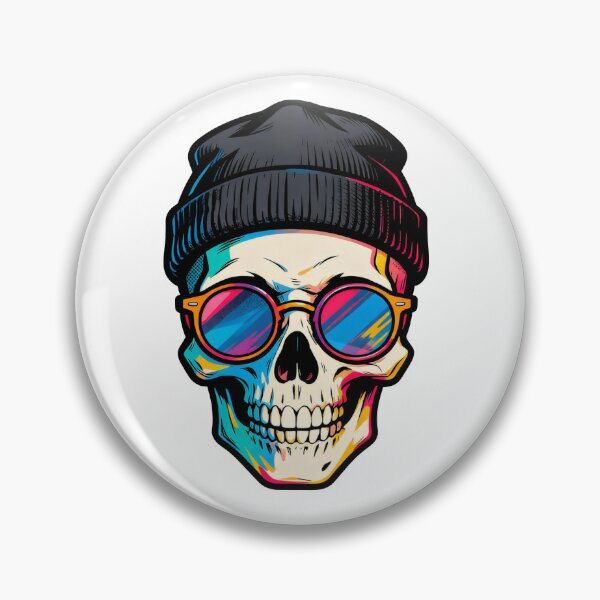 Item preview, Cool Skater Skull designed and sold by KingCuppaDigitalArt.