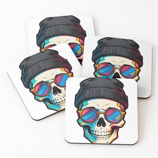 Item preview, Cool Skater Skull designed and sold by KingCuppaDigitalArt.