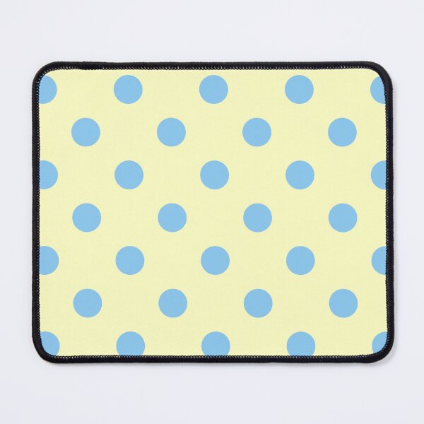 Item preview, Butter Yellow Blue Polka Dot Aesthetic Cute Big Dots designed and sold by ElGhazal-Art.