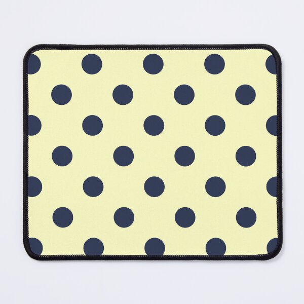 Item preview, Butter Yellow Navy Polka Dot Aesthetic Cute Big Dots designed and sold by ElGhazal-Art.