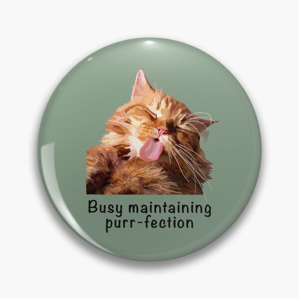 Item preview, Ginger cat Busy maintaining purr-fection. Proceeds go to animal charities rescues designed and sold by AnimalFriends1.