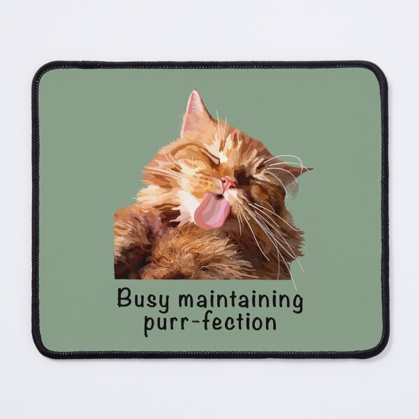 Item preview, Ginger cat Busy maintaining purr-fection. Proceeds go to animal charities rescues designed and sold by AnimalFriends1.