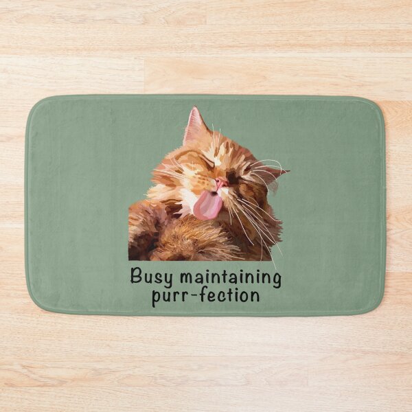 Item preview, Ginger cat Busy maintaining purr-fection. Proceeds go to animal charities rescues designed and sold by AnimalFriends1.