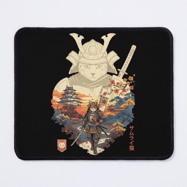 Item preview, Samurai Japanese Cat Funny Cat Ninja  designed and sold by Milasneeze.