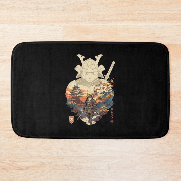 Item preview, Samurai Japanese Cat Funny Cat Ninja  designed and sold by Milasneeze.