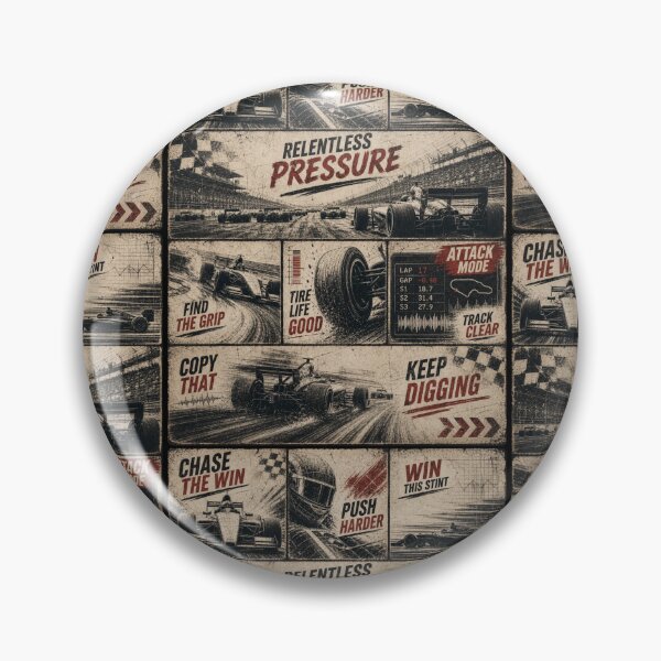 Item preview, Vintage Pit Radio F1 Grand Prix Racing Poster 4 designed and sold by PlanetEye Designs.