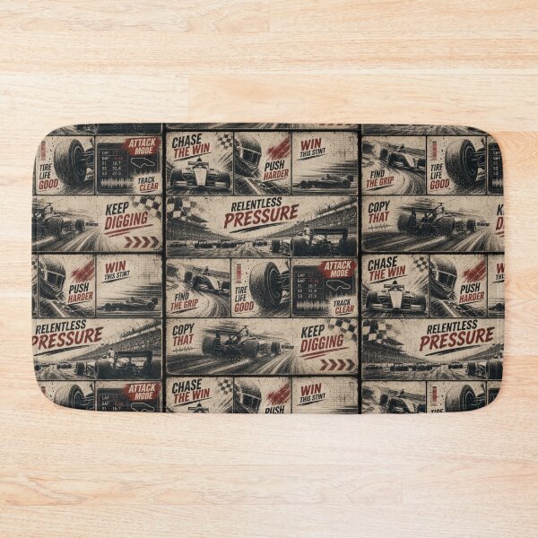 Item preview, Vintage Pit Radio F1 Grand Prix Racing Poster 4 designed and sold by PlanetEye Designs.