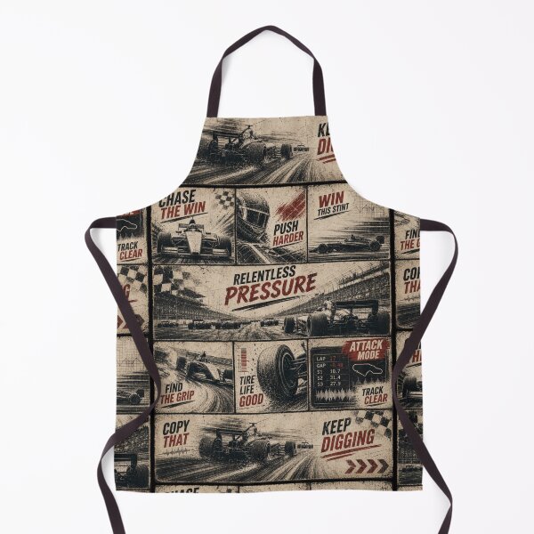 Item preview, Vintage Pit Radio F1 Grand Prix Racing Poster 4 designed and sold by PlanetEye Designs.