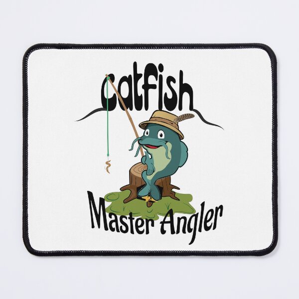 Item preview, Catfish master angler vector illustration cartoon style. designed and sold by Art-Horizon.