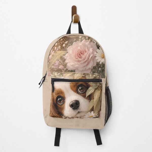 Item preview, Cute Cavalier King Charles Spaniel Among Roses designed and sold by ManJiangHong.