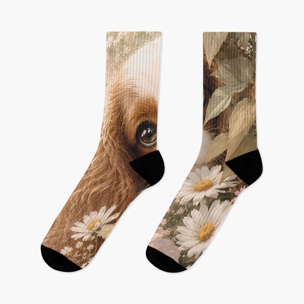 Item preview, Cute Cavalier King Charles Spaniel Among Roses designed and sold by ManJiangHong.