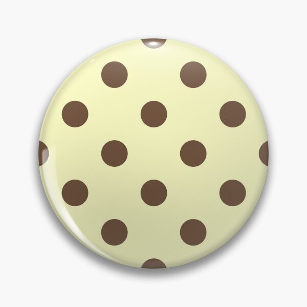 Item preview, Butter Yellow Brown Polka Dot Aesthetic Cute Big Dots designed and sold by ElGhazal-Art.