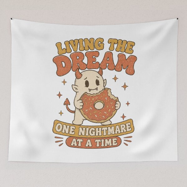 Item preview, Living The Dream One Nightmare At A Time Donut Demon designed and sold by Region.